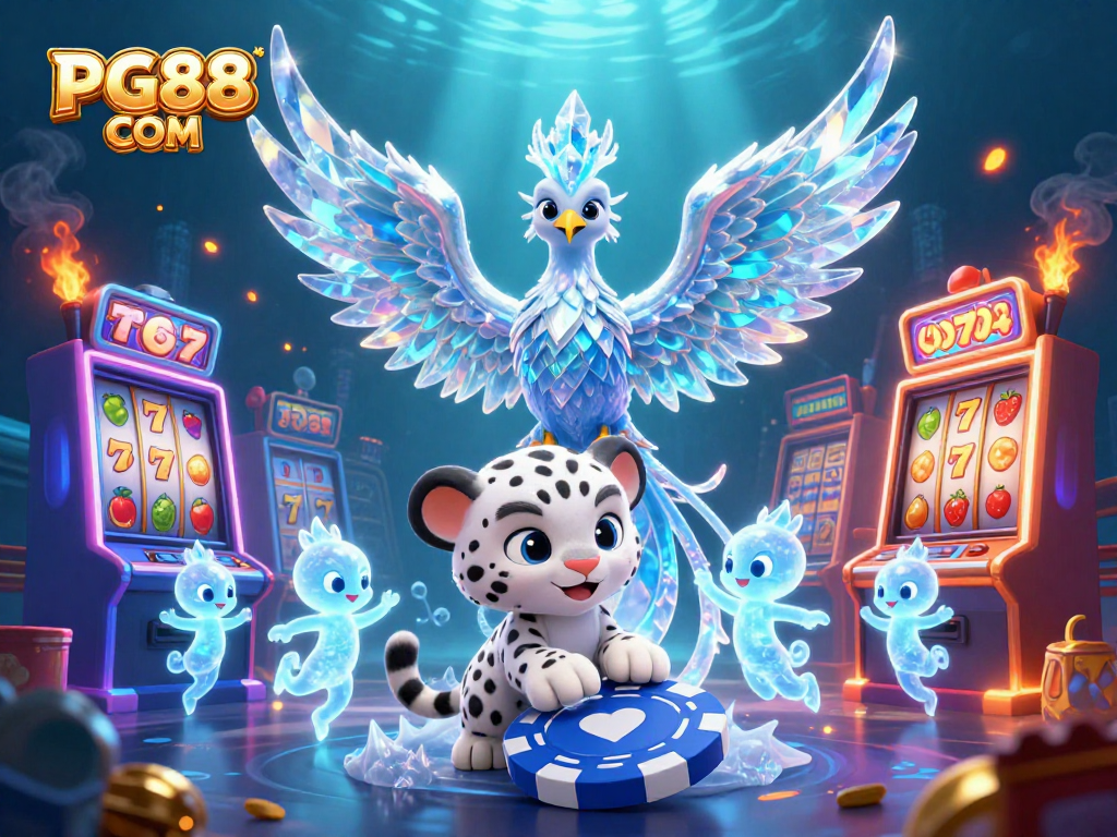 Experience thrilling gaming action at PG88 COM with vibrant slot machines and playful characters.