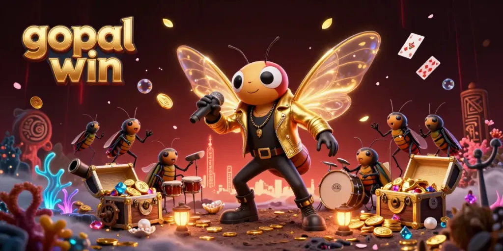 Engage with exciting bonuses at gopal win, featuring dynamic casino elements and vibrant 3D characters.