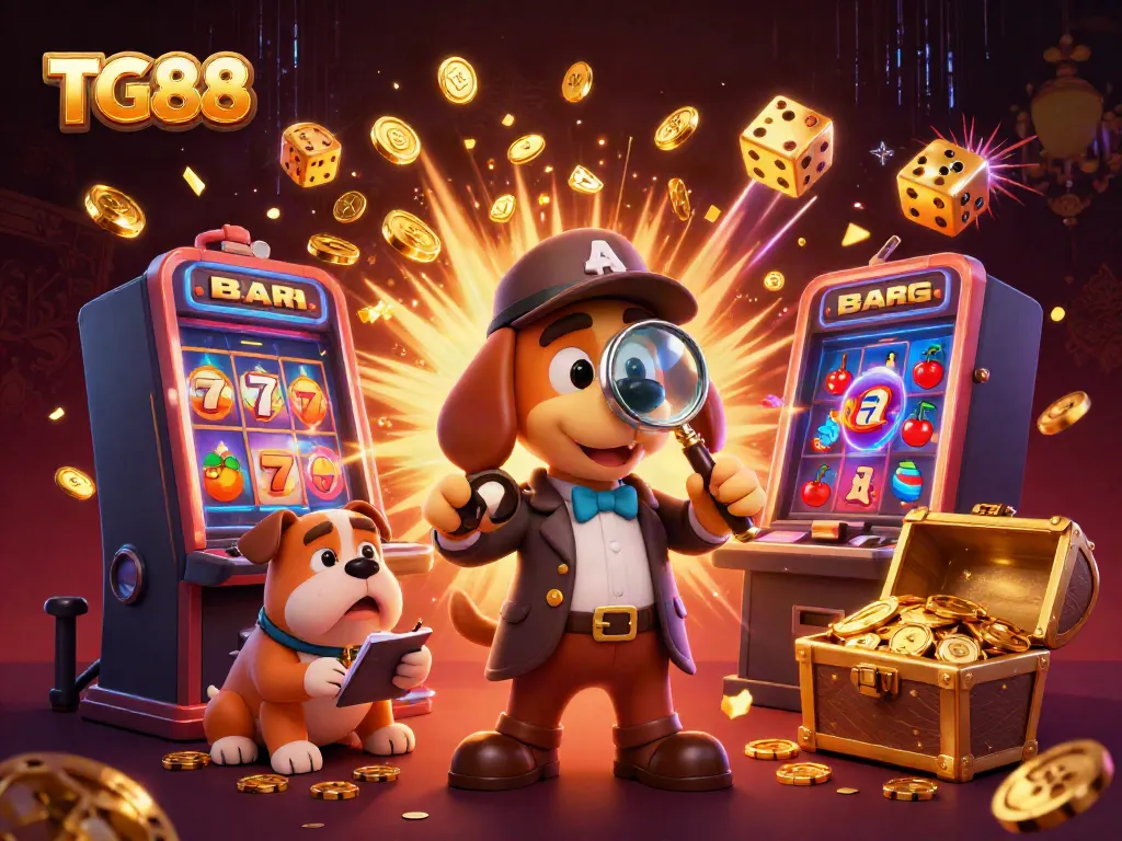 Engage in thrilling gameplay with TG88 as a detective investigates a treasure of casino rewards.