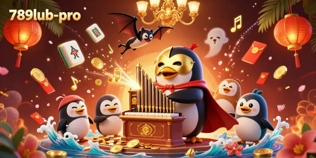 Experience excitement at 789lub-pro with 3D gaming characters and vibrant casino elements.