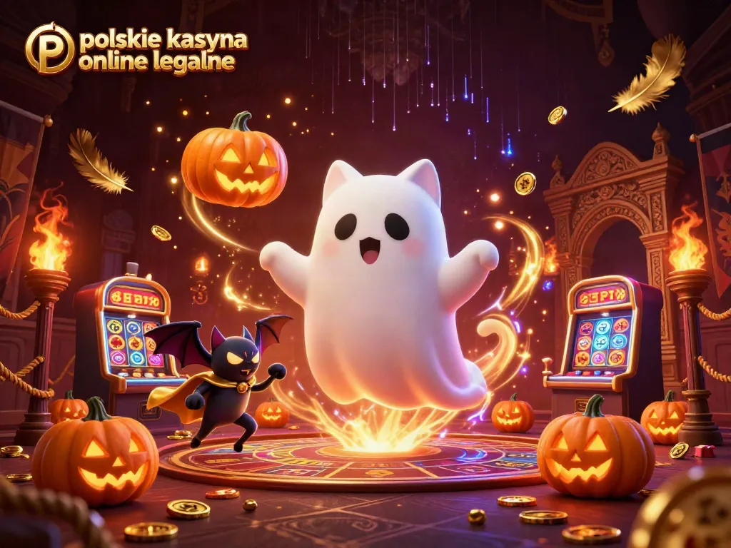Experience excitement at polskie kasyna online legalne with animated fun featuring ghost cat and vampire bat.