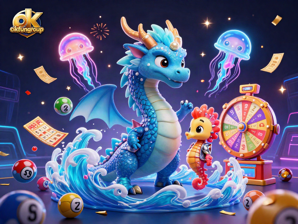 Experience gaming enchantment with okfungroup's vibrant lottery scene and mythical creatures.