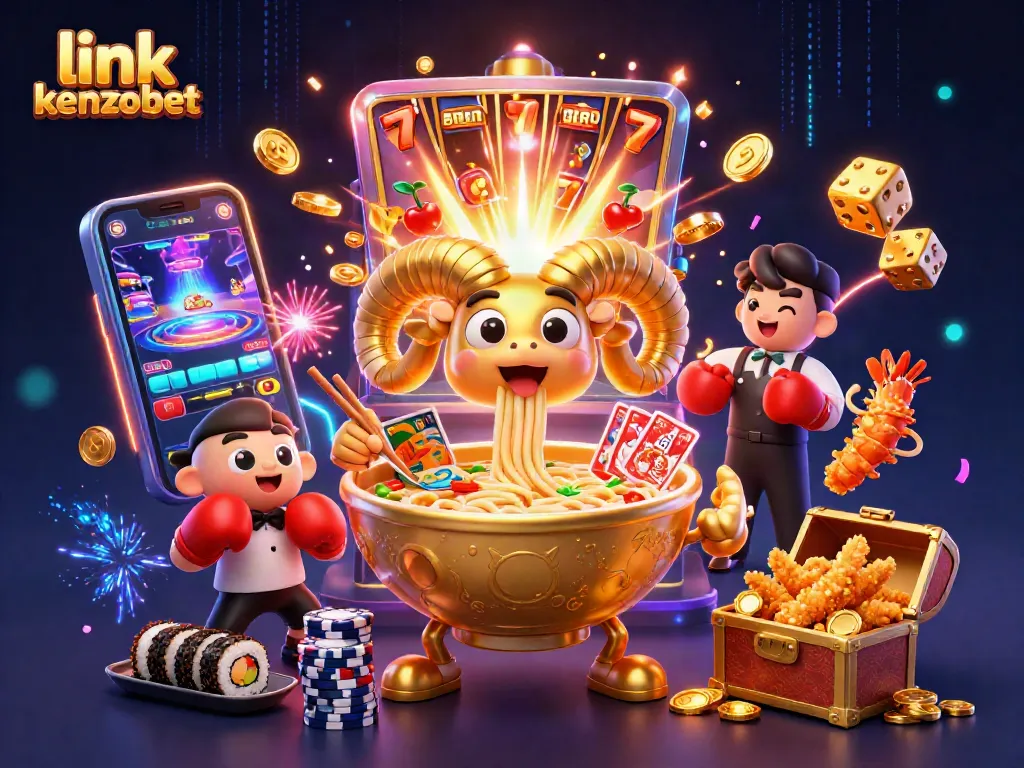 Experience exciting games and winning odds at link kenzobet with dynamic 3D casino art showcasing vibrant action.