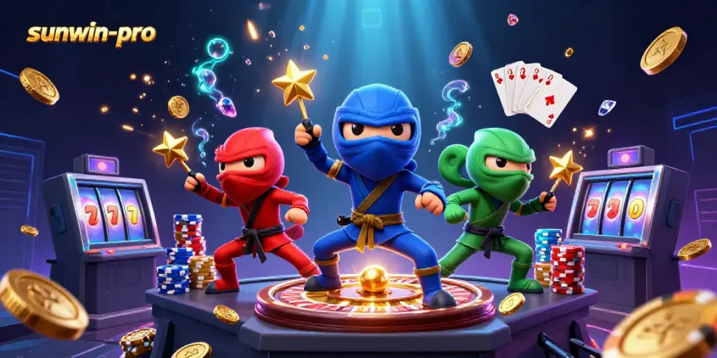 Experience thrilling adventures with the sunwin-pro chameleon ninjas and dynamic casino elements.