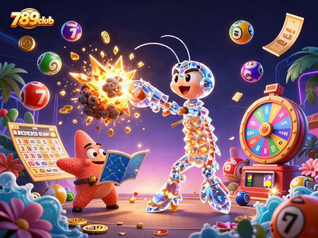 Engage with thrilling action at 789club as galactic creatures navigate a vibrant casino world.