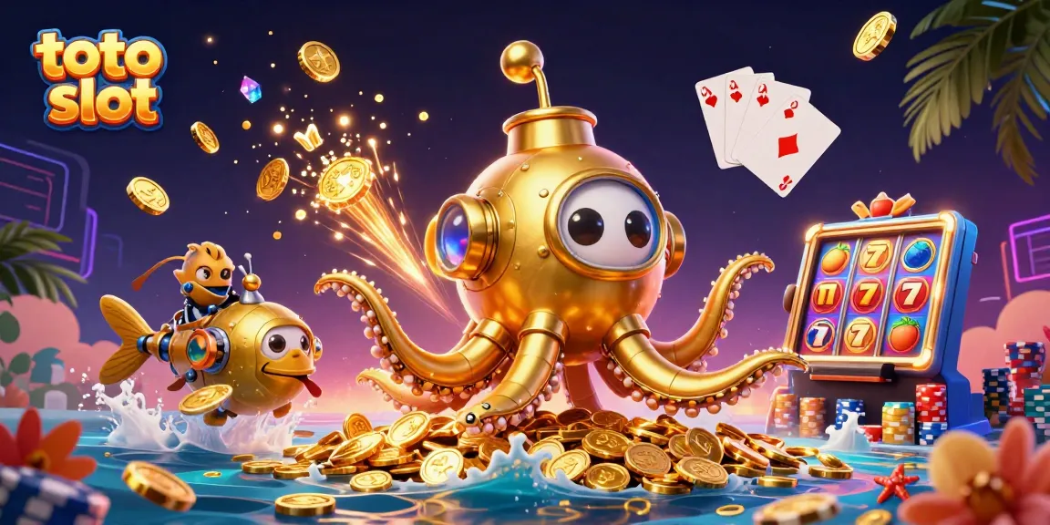 Spin the reels with toto slot for a chance to win in this thrilling 3D illustration.