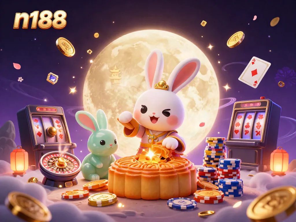 Play exciting games with n188 while engaging with vibrant casino elements and folklore characters.
